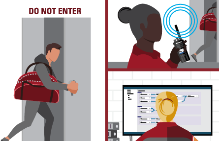 Secure area monitoring 