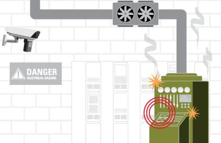 Temp change in critical equipment 