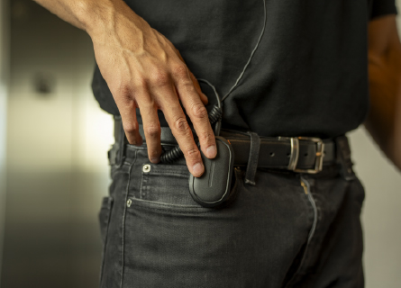 Staff using push to talk