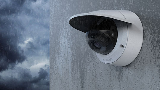 Avigilon camera on wall