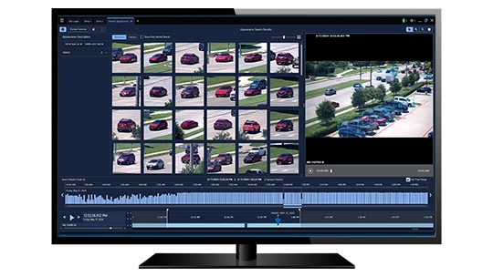 Video feeds on screen
