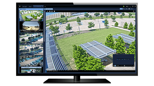 Watching video feeds on screen