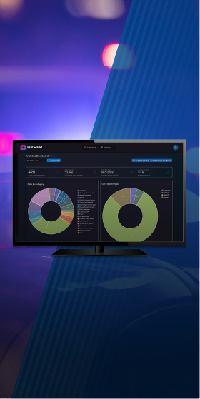 Image of computer screen with Hyper technology on display