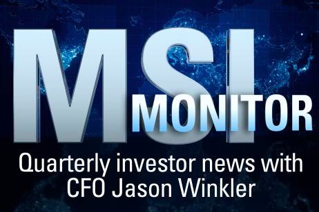 Image to advertise the MSI Monitor quarterly investor newsletter from CFO.