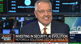 Image of CEO Greg Brown featured on CNBC "Squawk on the Street" 