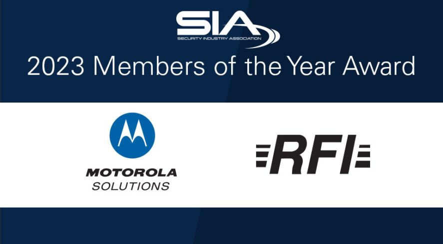 Motorola Solutions and RFI Communications & Security Systems 2023 SIA Members of the Year