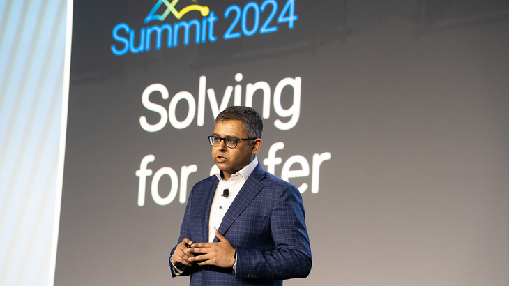 Mahesh Saptharishi presenting at Summit 2024