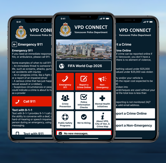 Vancouver Police Department launches "VPD Connect" mobile app to expand community outreach