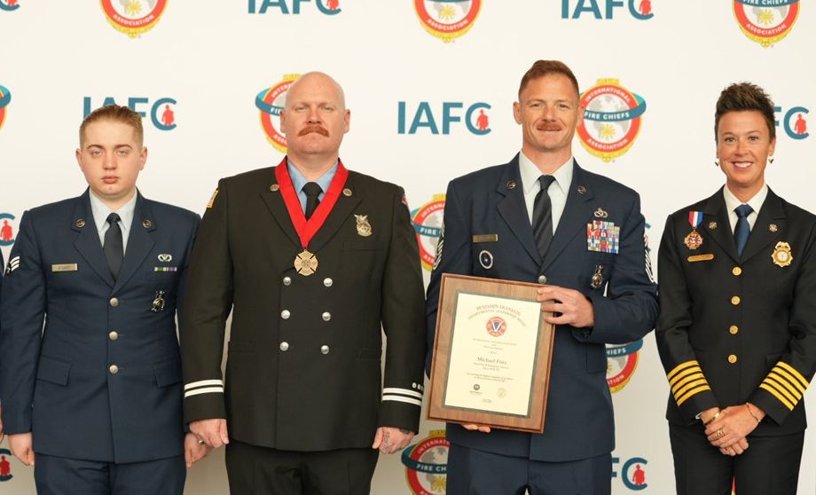 Fire Captain Lawson C. “Gus” Stuart Honored with 2026 Ben Franklin Award for Valor