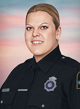 Painting of Ofc. Kerrie Orozco