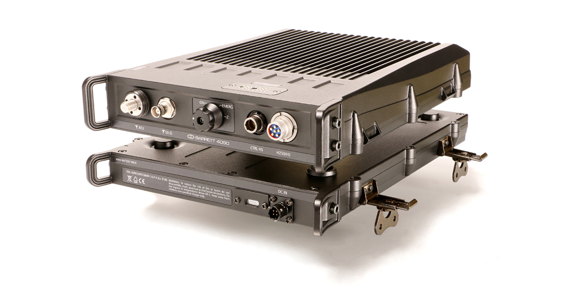 Barrett 4090 HF Manpack Transceiver - Motorola Solutions EMEA