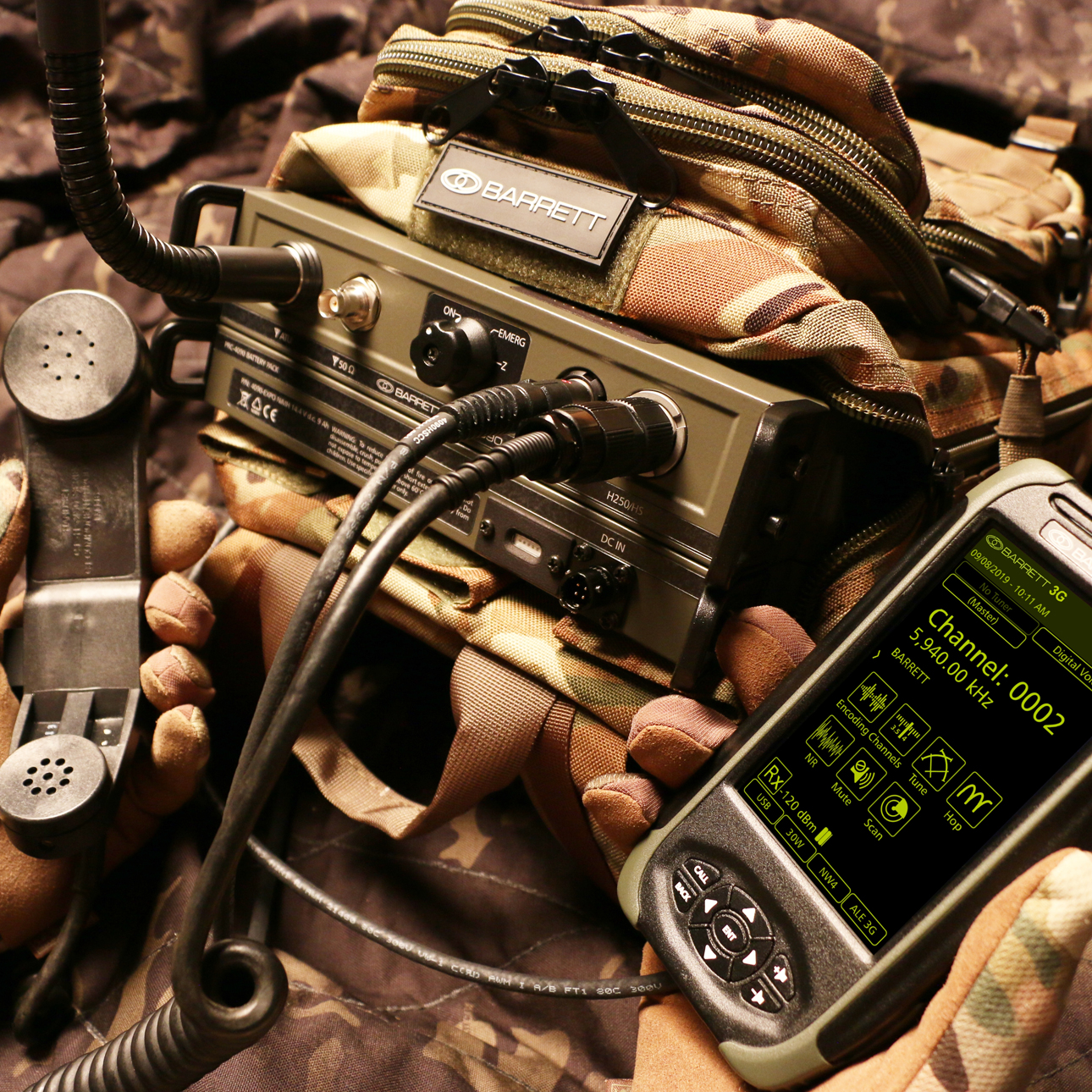 PRC-4090 transceiver as backpack radio