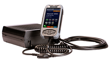 Barrett 4050 HF radio with attached control handset