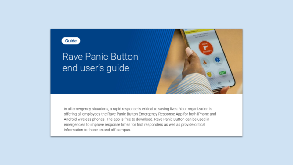 Panic Button End User Cover