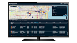 UI screenshot of CommandCentral Aware product on a desktop