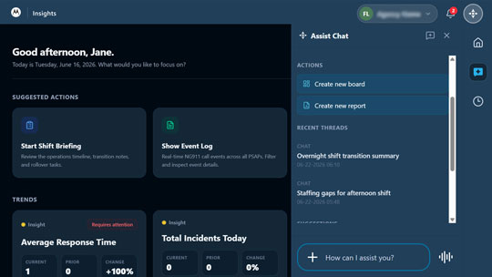 Data-based decisions, made at the speed of public safety