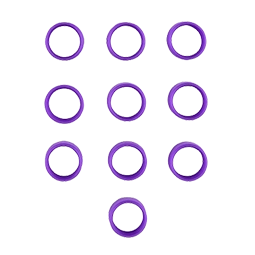 Purple antenna ID band (pack of 10)