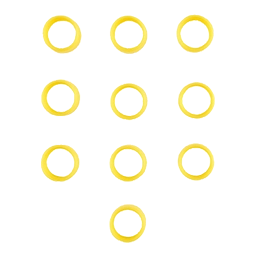 Yellow antenna ID band (pack of 10)