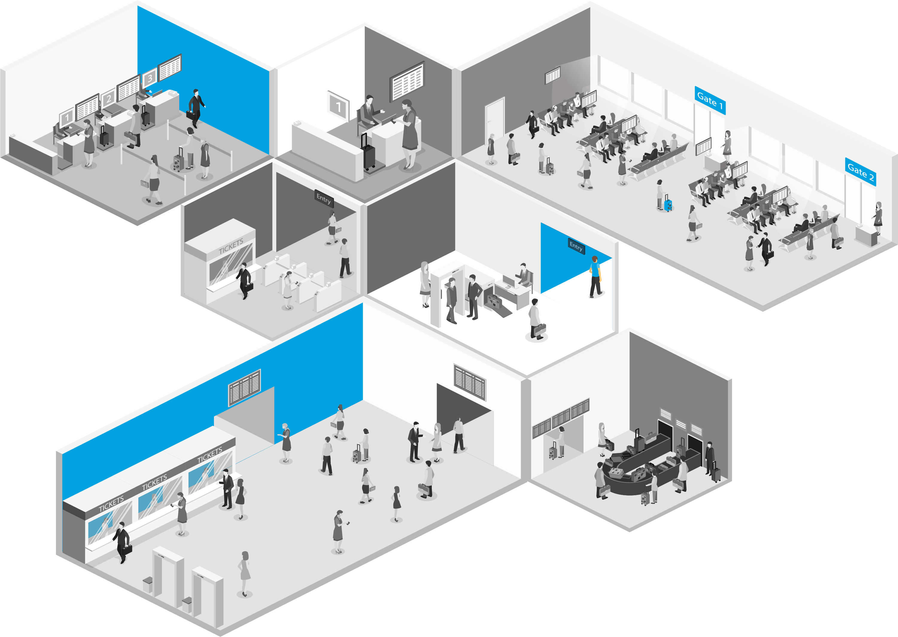 SafeAirports Isometric Flooplan