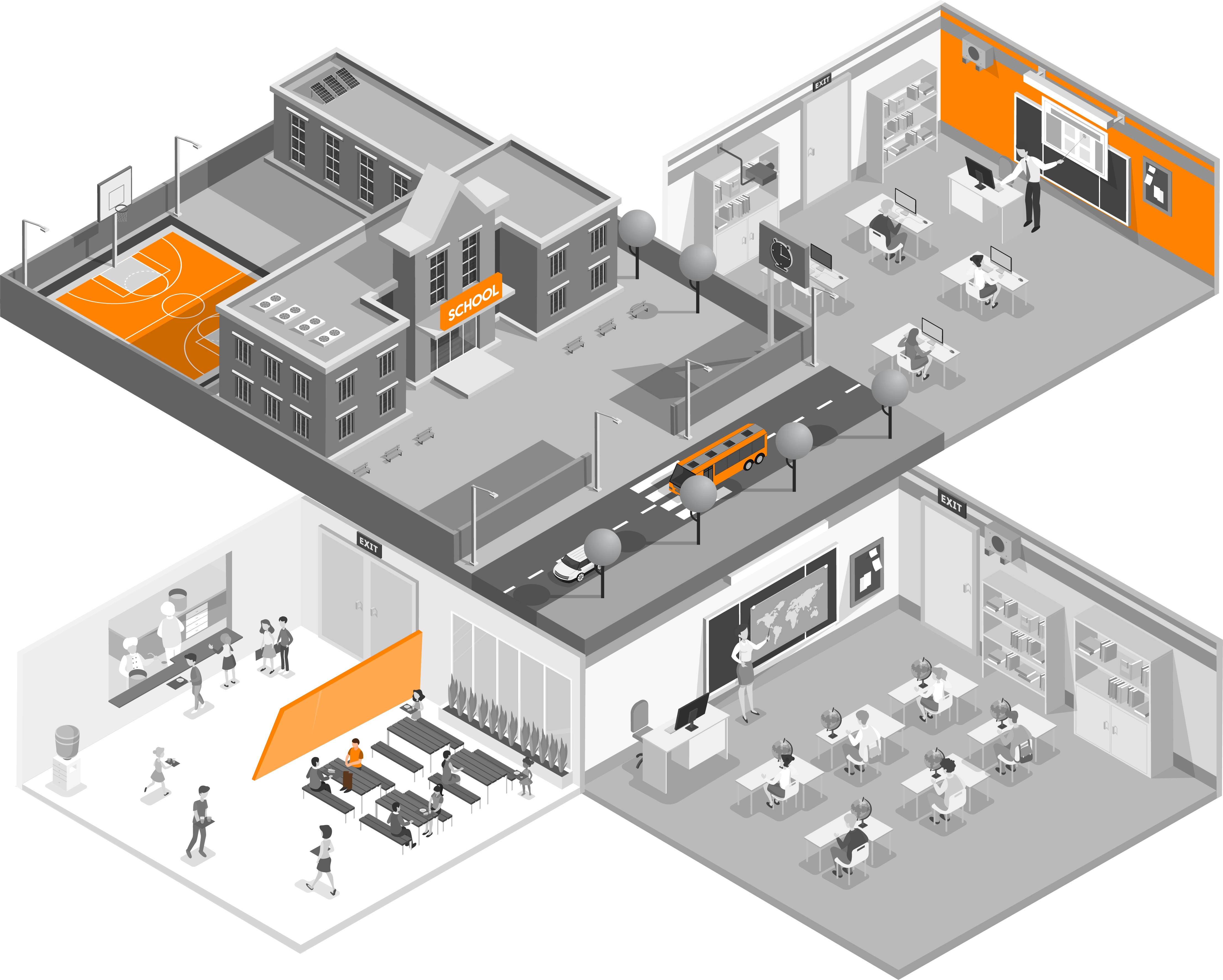 SafeSchools Isometric Flooplan