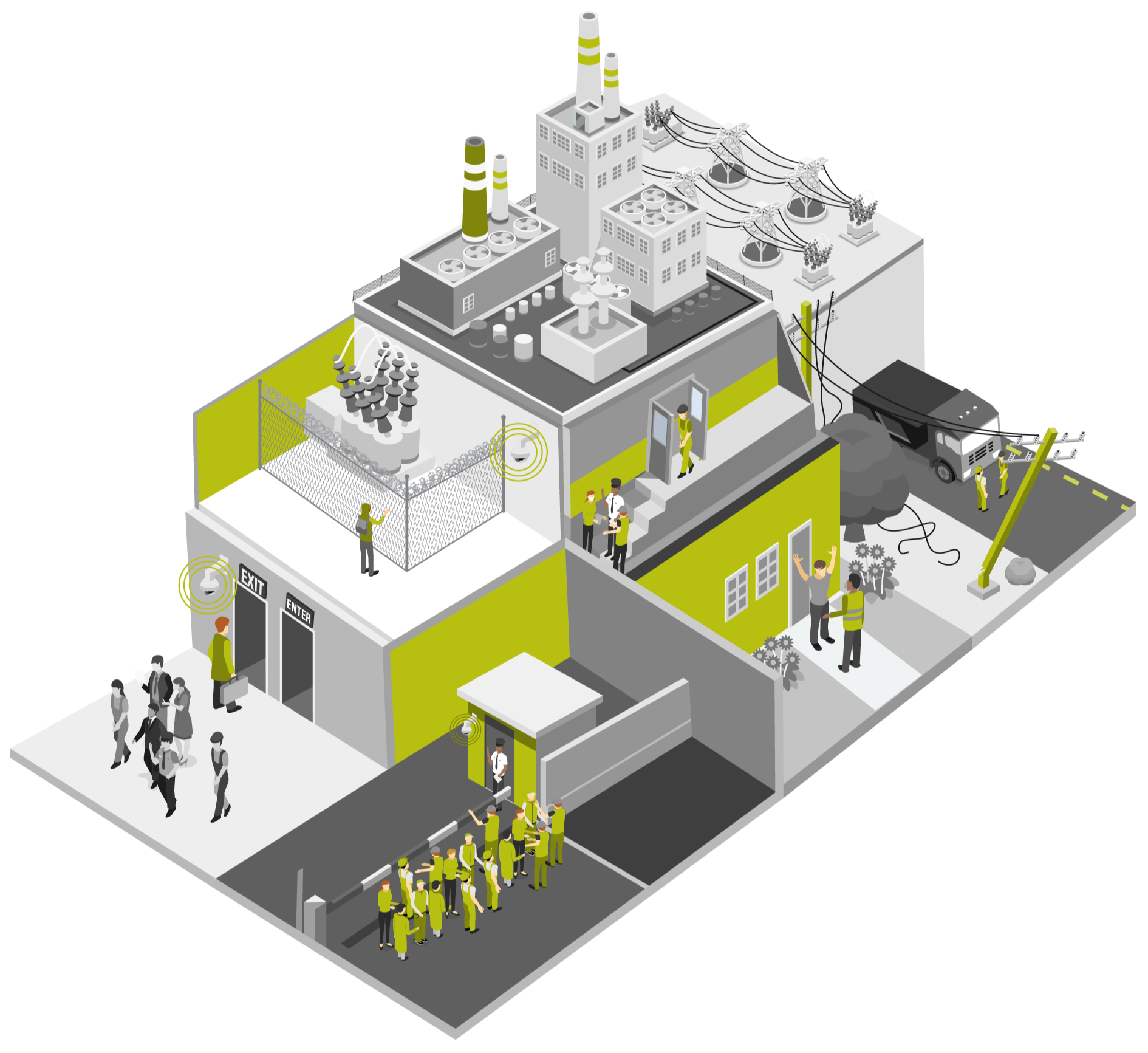 Safe Utilities Isometric Flooplan