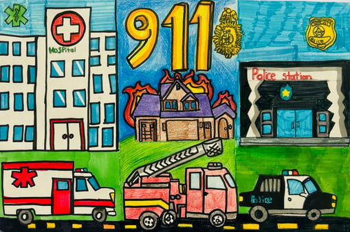 9-1-1-Heroes-Art-Competition_Winning-Drawing-scaled