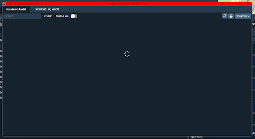 Incident audit log