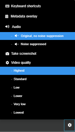Separate audio tracks