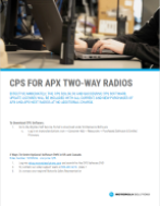 Change in CPS terms for APX Announcement