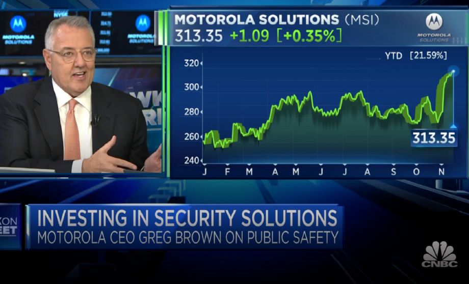 Motorola Solutions CEO Greg Brown on CNBC