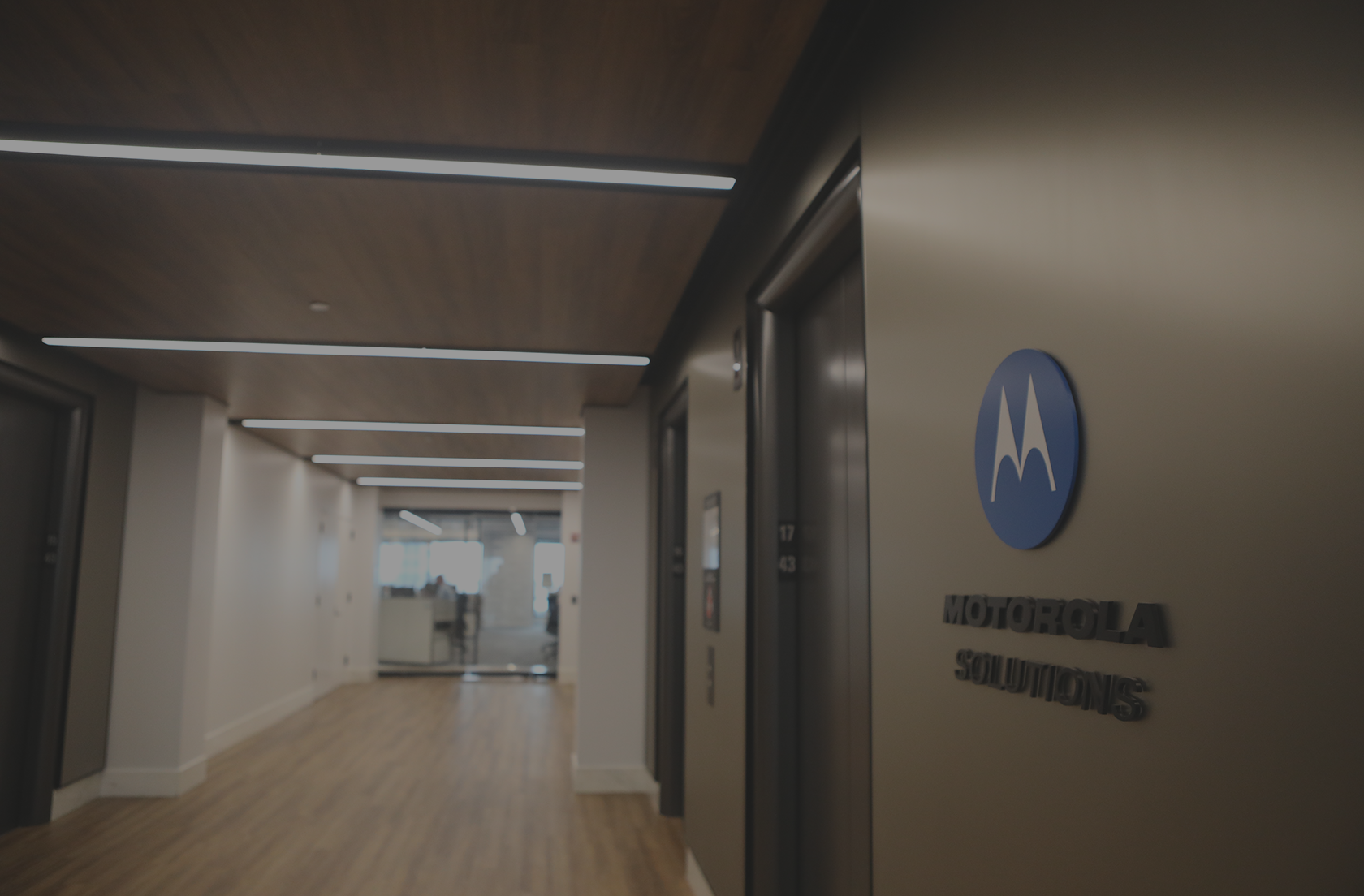 Motorola Solutions facility hallway